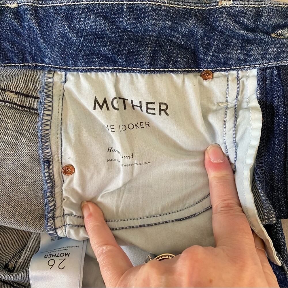 Mother The Looker Homebound Dark Wash Straight Leg Jeans Women’s Sz 26 - Picture 7 of 16